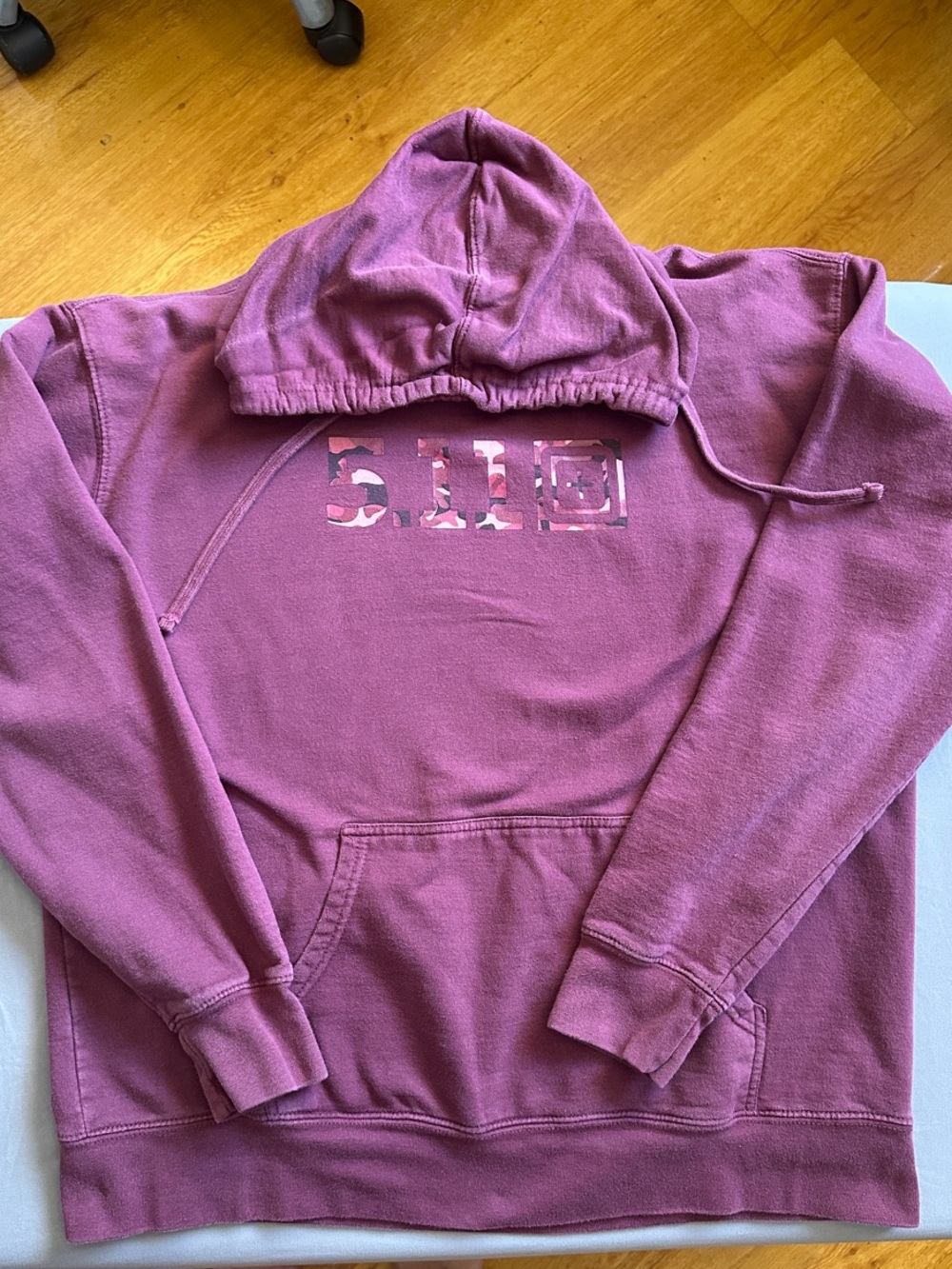 GUC 5.11 Burgundy Hoodie with Camo Logo